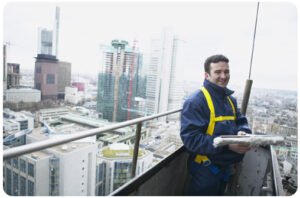 high-rise building cleaning